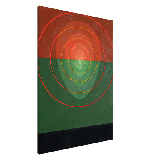 Clarence Holbrook Carter - Mandala No. 2 - 1968 Canvas - 20x30 cm / 8x12 inches-canvas