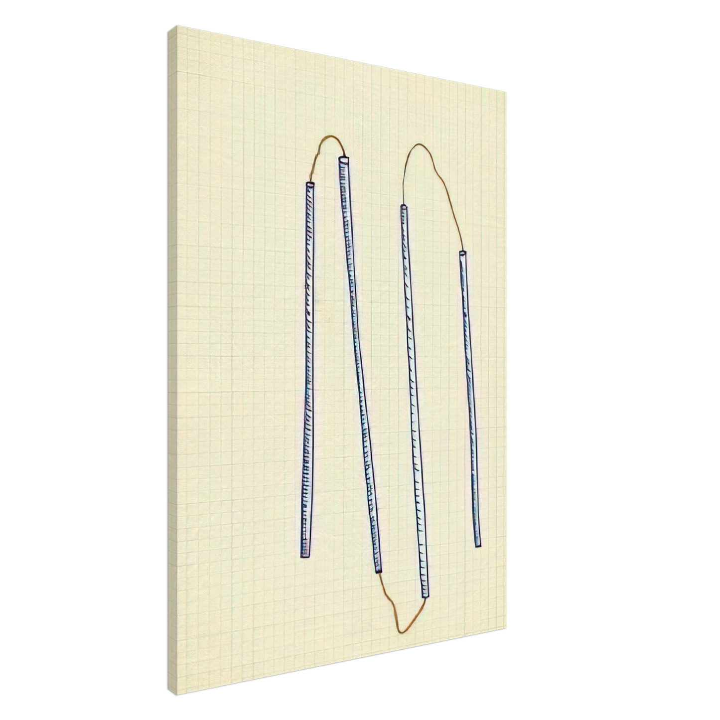 Sigmar Polke - UNTITLED 1969 Canvas - 20x30 cm / 8x12 inches-canvas