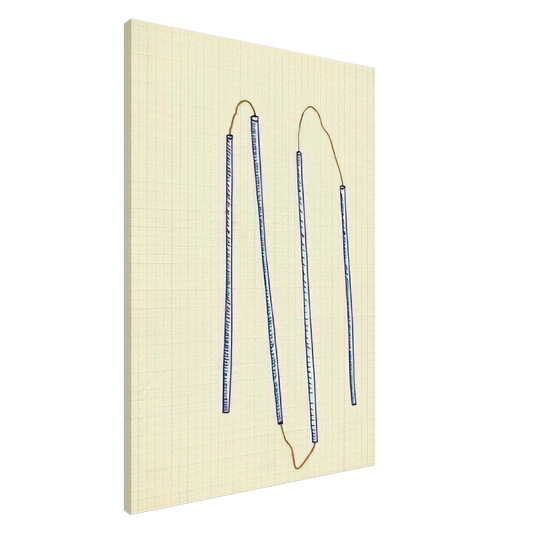 Sigmar Polke - UNTITLED 1969 Canvas - 20x30 cm / 8x12 inches-canvas