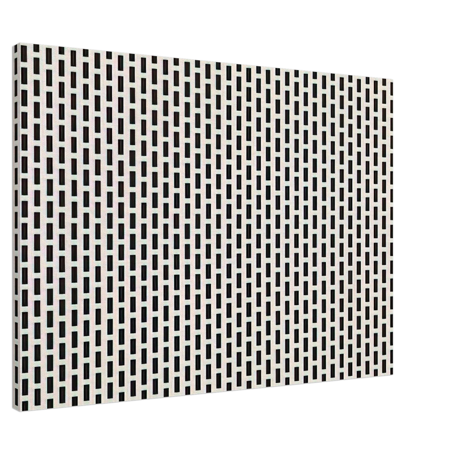 Francois Morellet - 2 trames de carres1 trame de tirets - 1975 Canvas - 20x30 cm / 8x12 inches-canvas