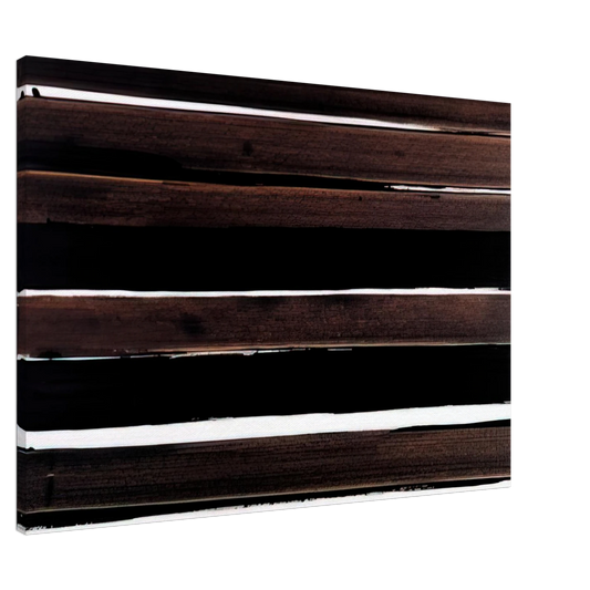 Pierre Soulages - A-Walnut Stain - 2004 Canvas - 20x30 cm / 8x12 inches-canvas