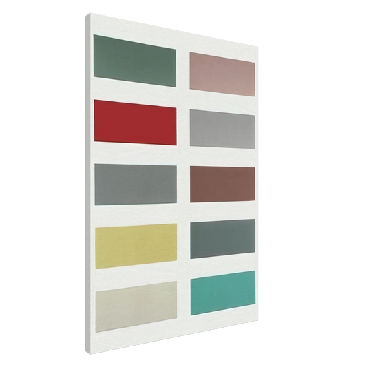 Gerhard Richter - TEN COLOURS 1966 Canvas - 20x30 cm / 8x12 inches-canvas