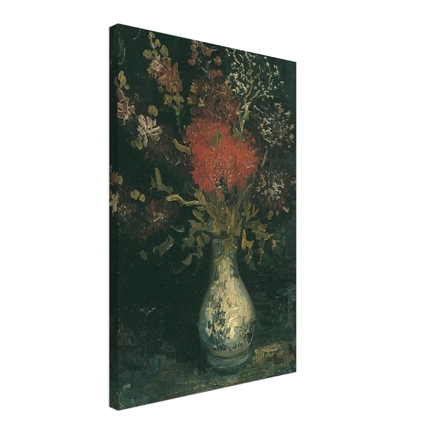 Vincent van Gogh - Vase with Flowers Canvas - 70x100 cm / 28x40 inches-canvas