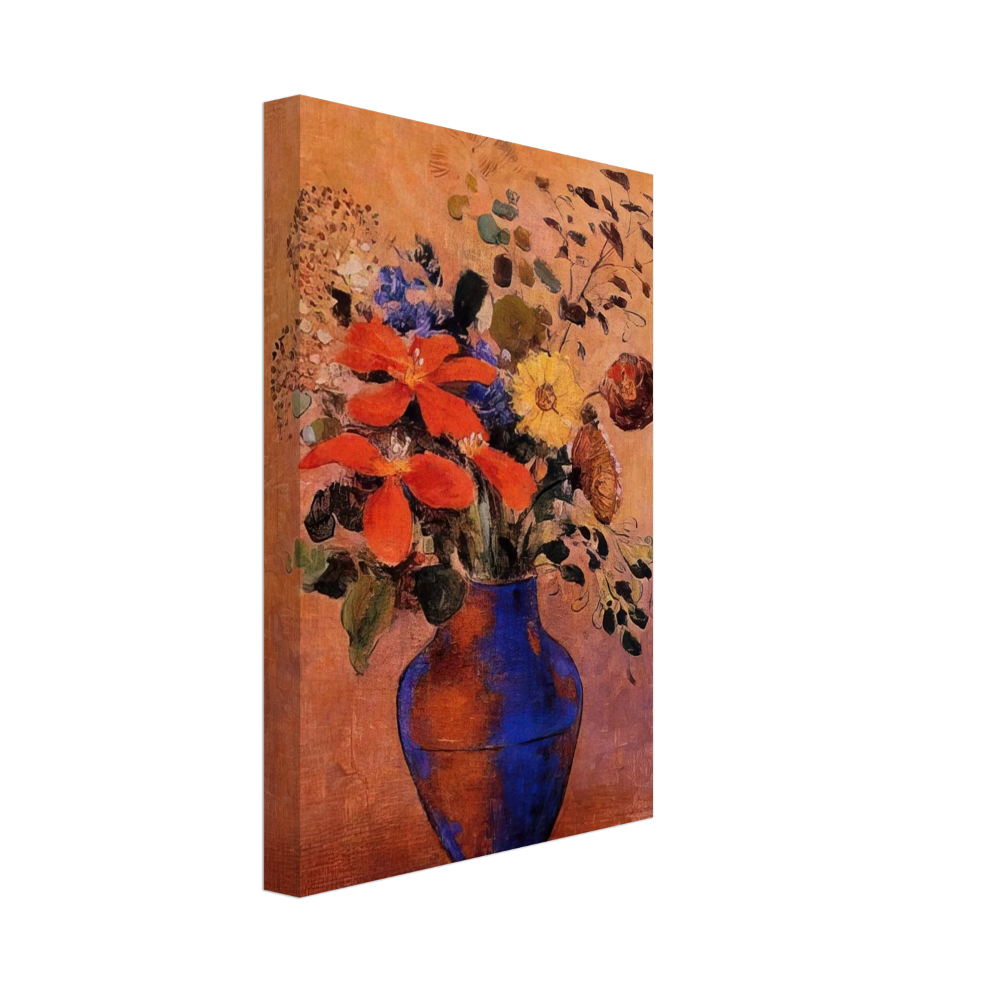 Odilon Redon - VASE OF FLOWERS 1 Canvas - 40x60 cm / 16x24 inches-canvas