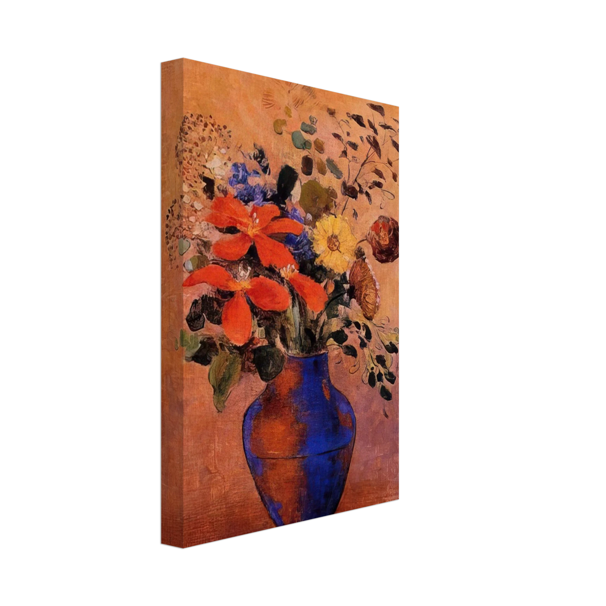 Odilon Redon - VASE OF FLOWERS 1 Canvas - 40x60 cm / 16x24 inches-canvas