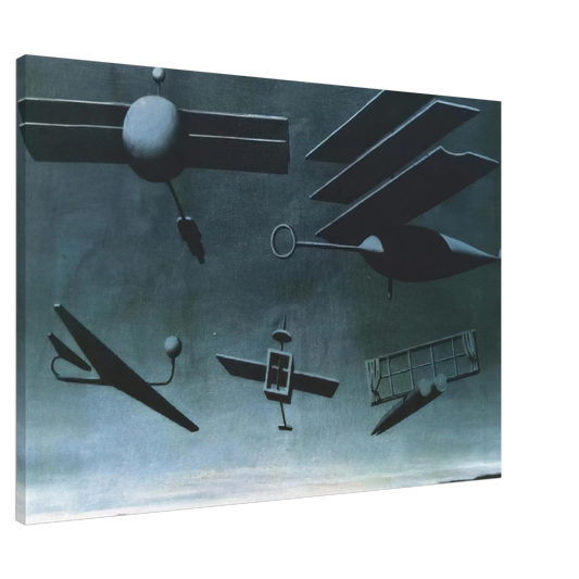 Rene Magritte - BLACK FLAG 1937 Canvas - 20x30 cm / 8x12 inches-canvas