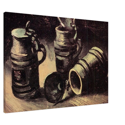 Vincent van Gogh - Beer Tankards Canvas - 20x30 cm / 8x12 inches-canvas