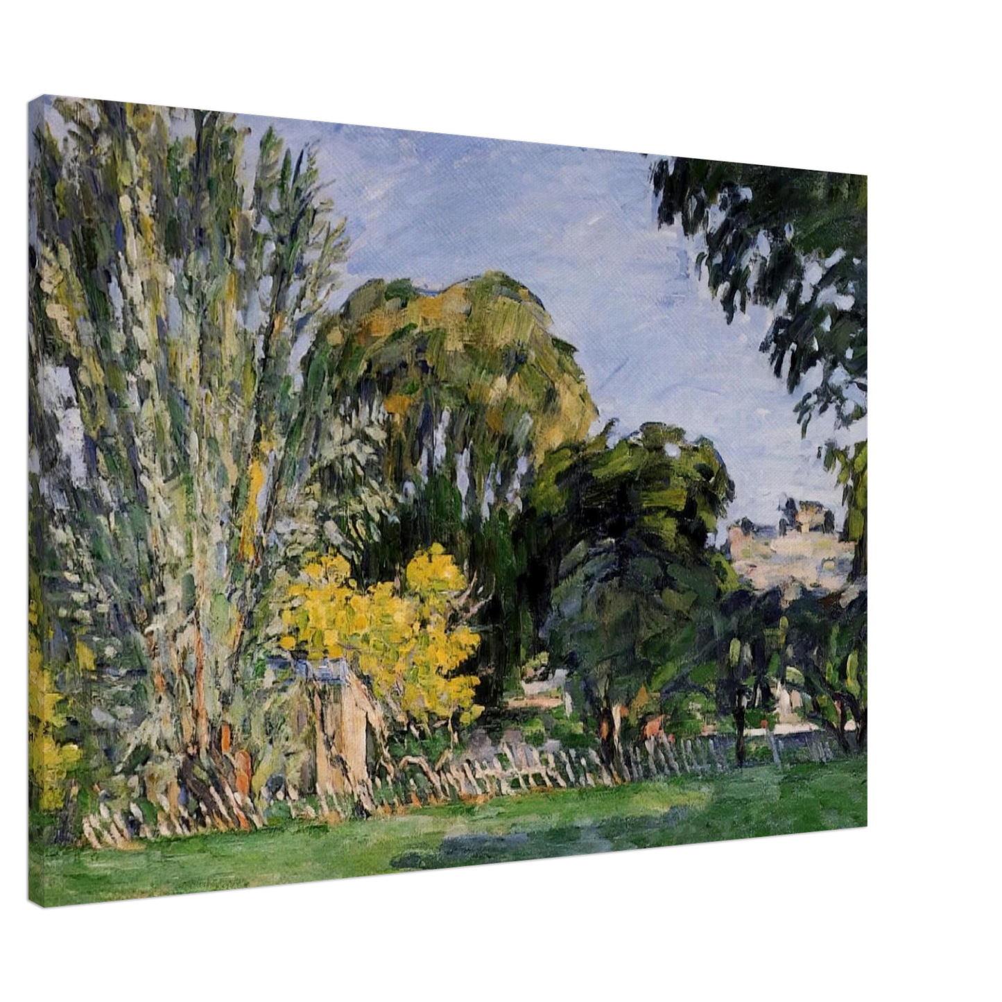 Paul Cezanne - The Trees of Jas de Bouffan Canvas - 20x30 cm / 8x12 inches-canvas