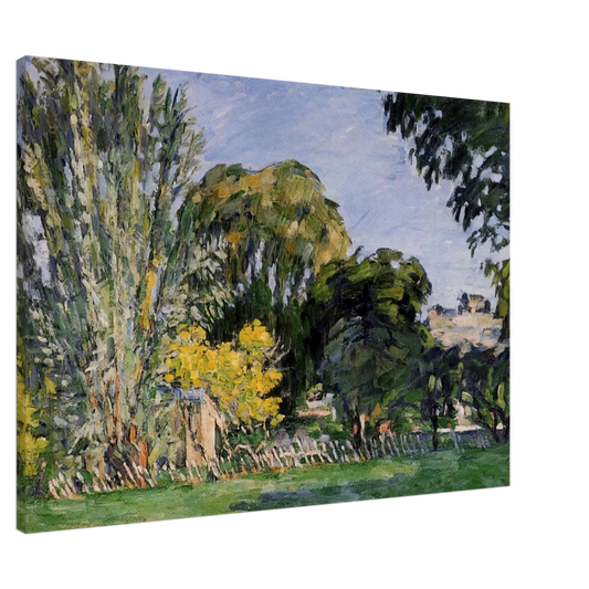 Paul Cezanne - The Trees of Jas de Bouffan Canvas - 20x30 cm / 8x12 inches-canvas