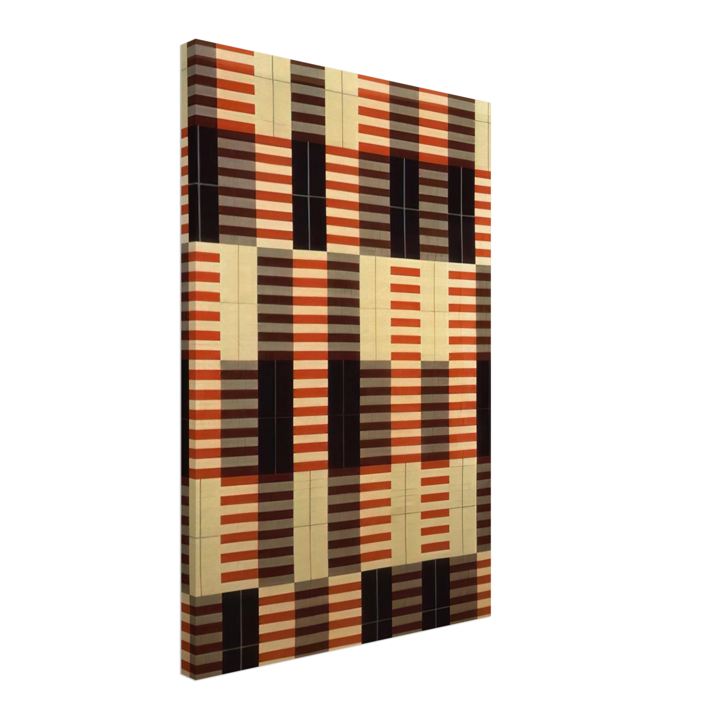 Anni Albers - BLACK WHITE RED 1964 Canvas - 40x60 cm / 16x24 inches-canvas