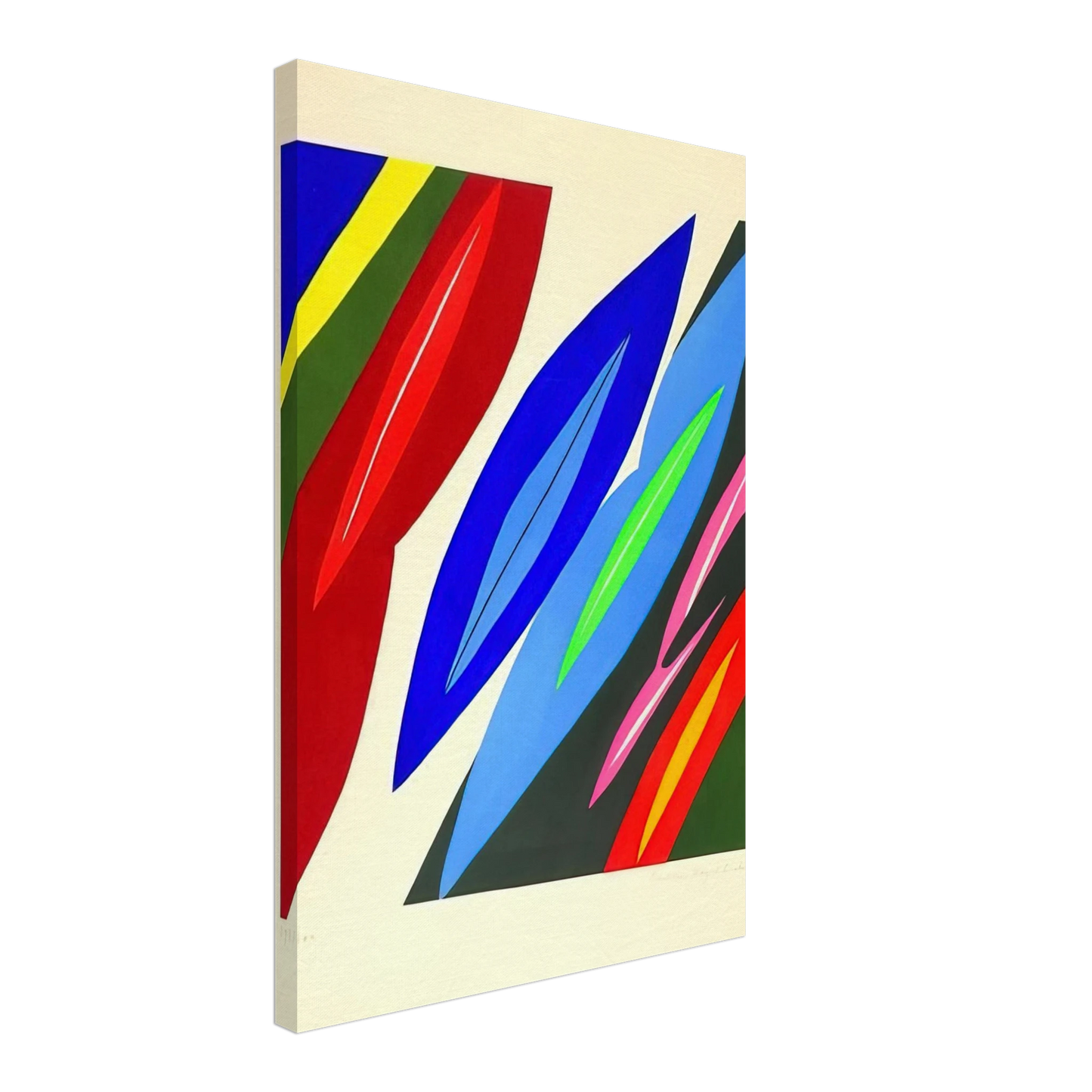 Ernst Wilhelm Nay - Farblitho 1968 - 2 NOR - 1968 Canvas - 40x60 cm / 16x24 inches-canvas