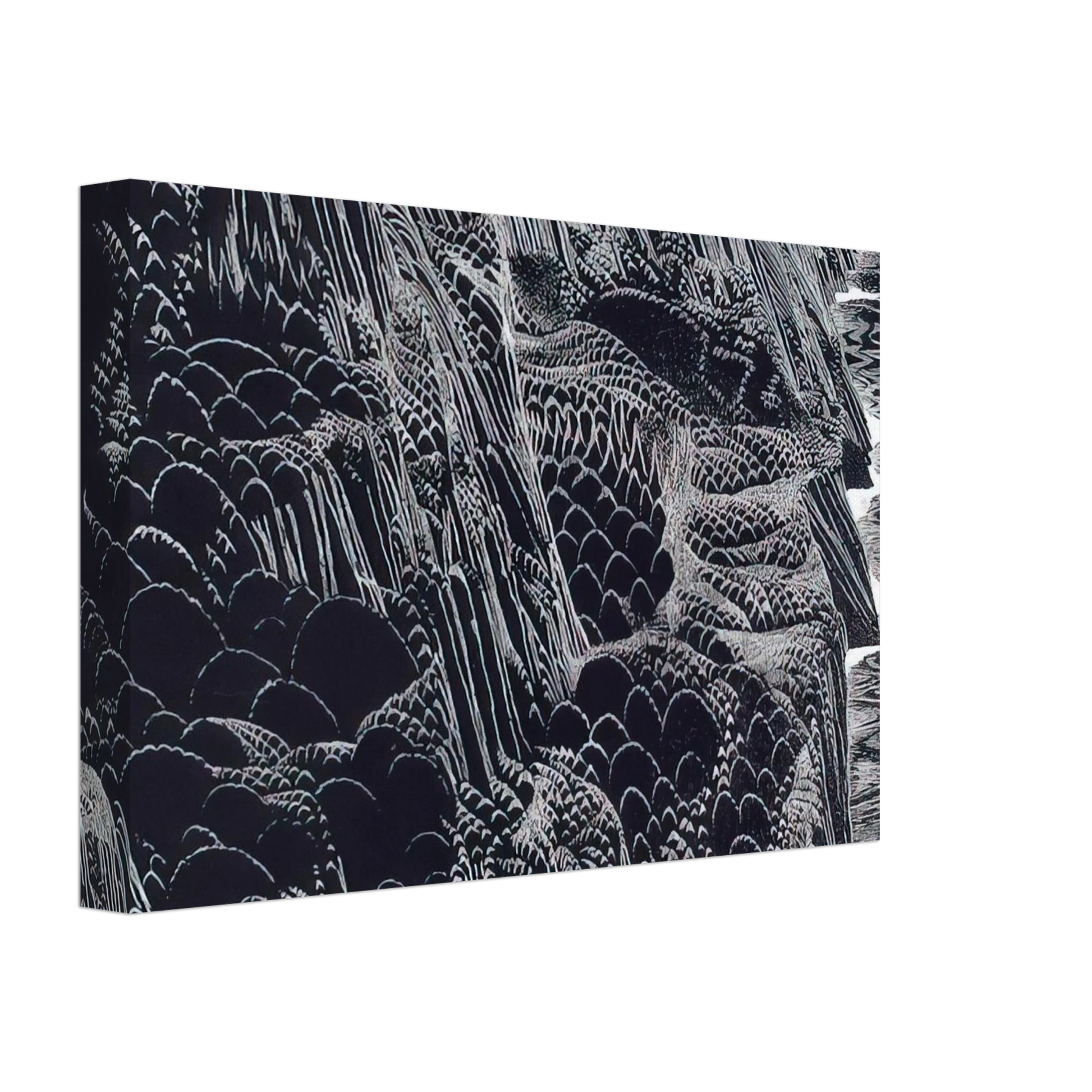 Eyvind Earle - Ocean Cliffs Canvas - 40x60 cm / 16x24 inches-canvas