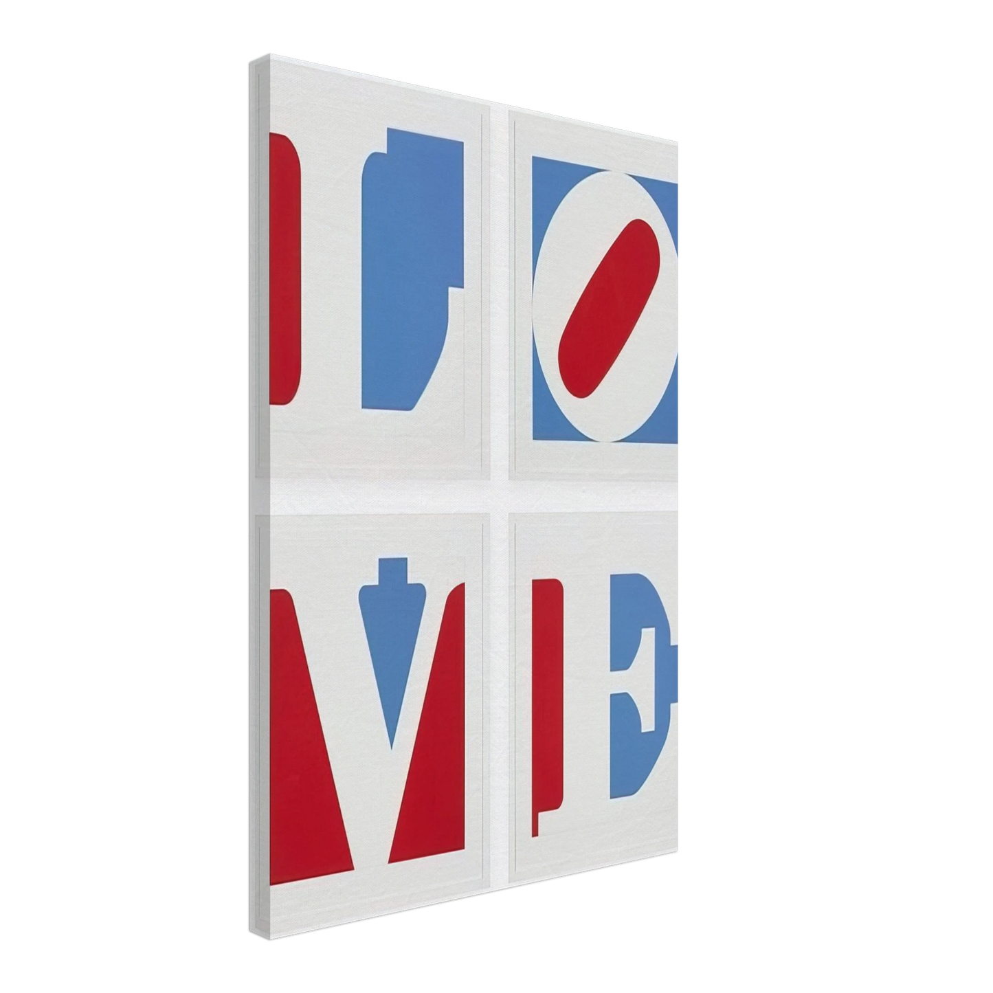 Robert Indiana - Four Panel Love Canvas - 70x100 cm / 28x40 inches-canvas
