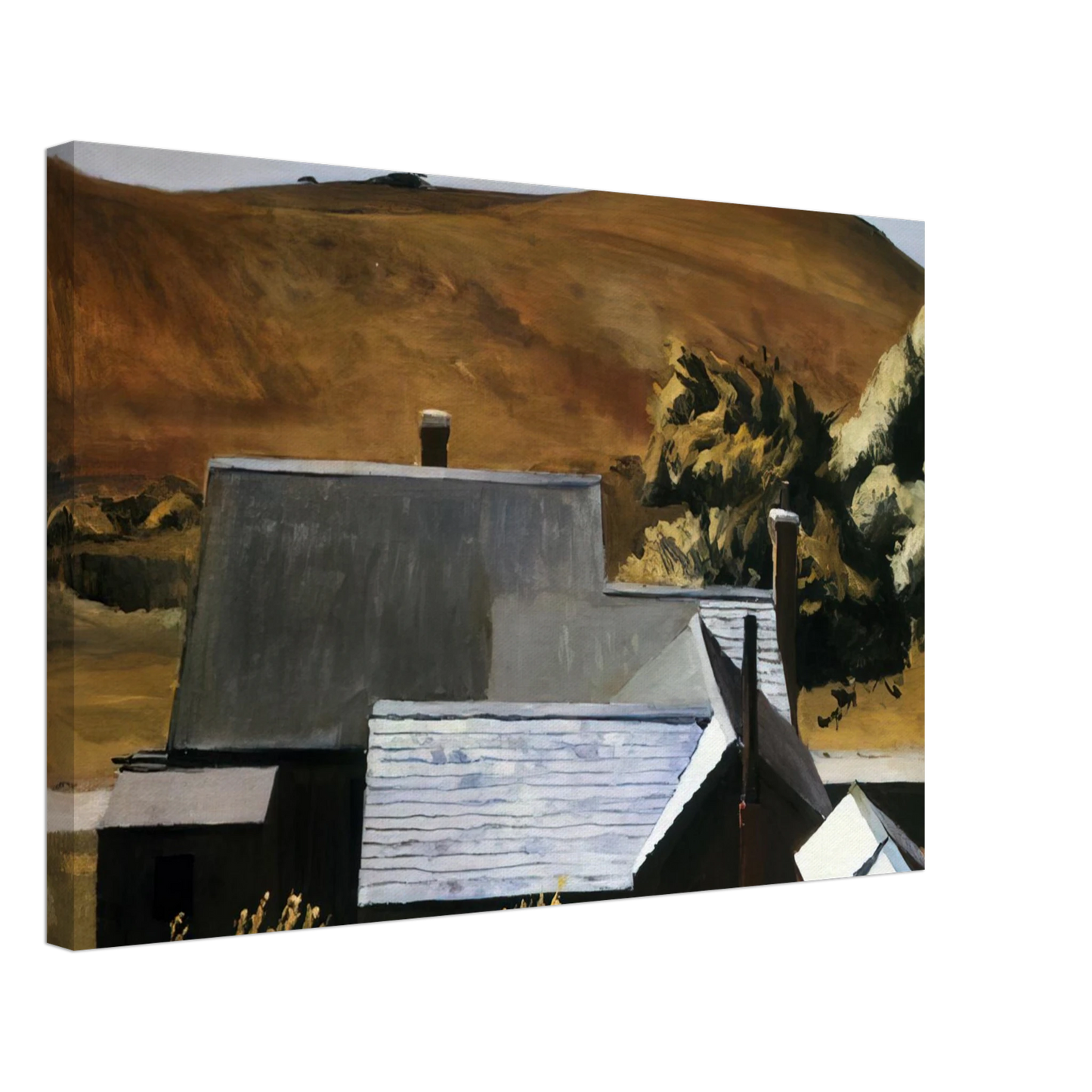 Edward Hopper - Burly Cobb s House, South Truro Canvas - 70x100 cm / 28x40 inches-canvas