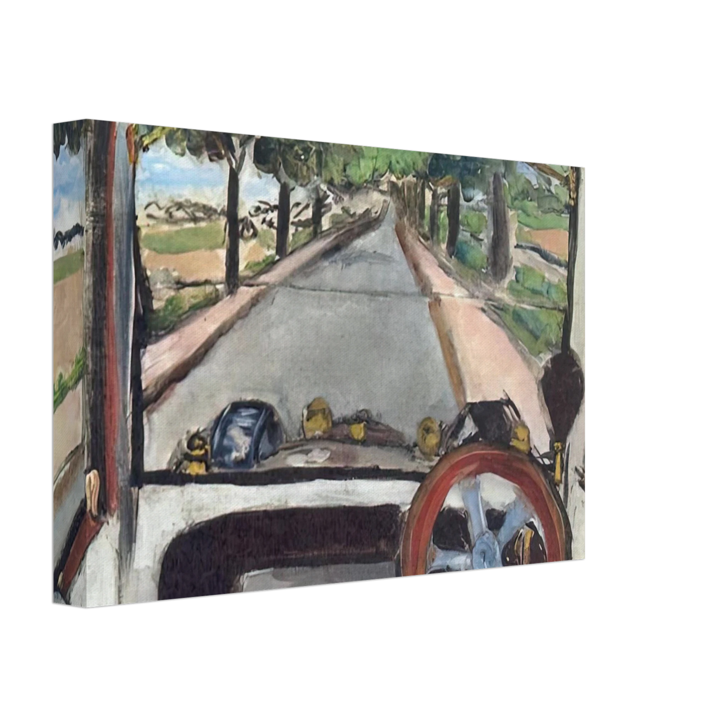Henri Matisse - THE WINDSHIELD 1917 0 Canvas - 40x60 cm / 16x24 inches-canvas