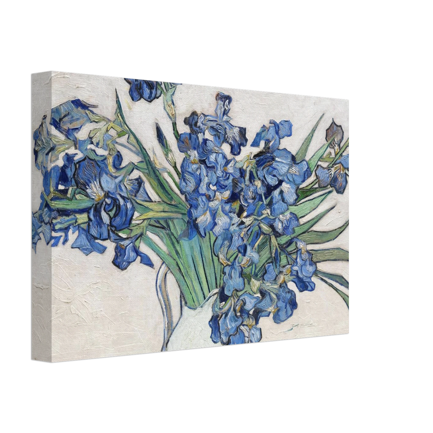 Vincent van Gogh - Vase with Irises Canvas - 70x100 cm / 28x40 inches-canvas