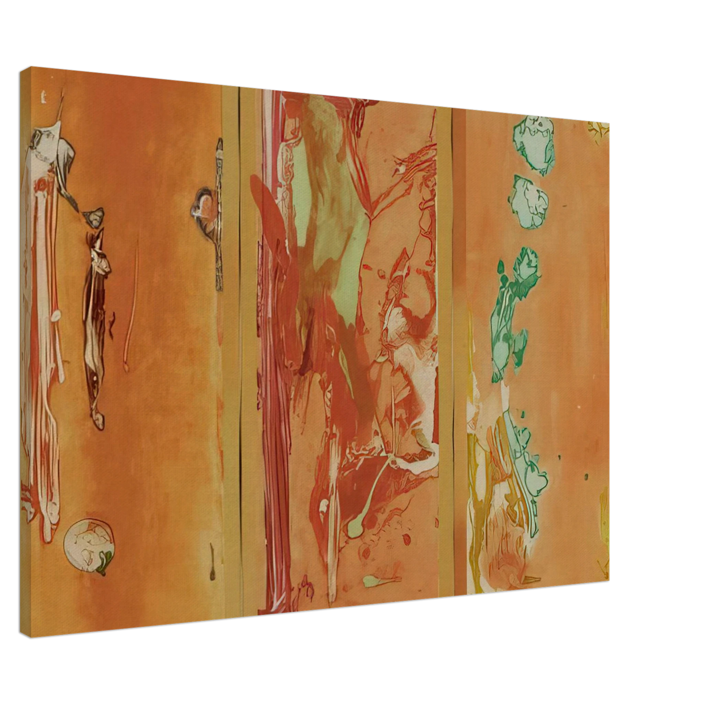 Helen Frankenthaler - Gateway - 1988 Canvas - 20x30 cm / 8x12 inches-canvas