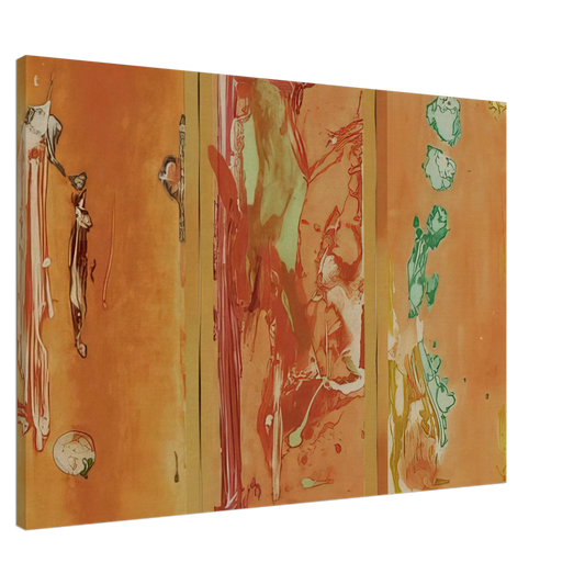 Helen Frankenthaler - Gateway - 1988 Canvas - 20x30 cm / 8x12 inches-canvas