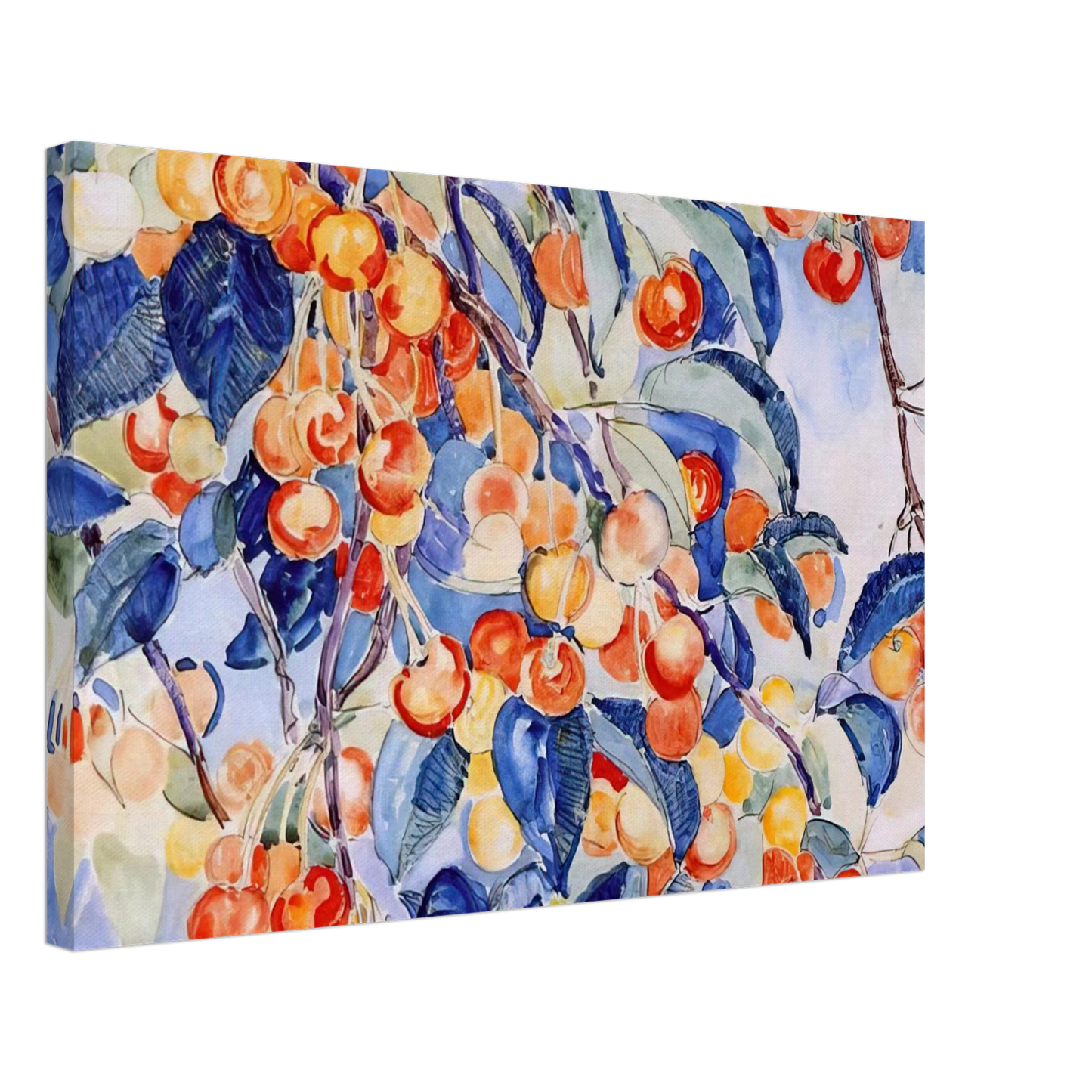Theo van Rysselberghe - CHERRIES Canvas - 40x60 cm / 16x24 inches-canvas