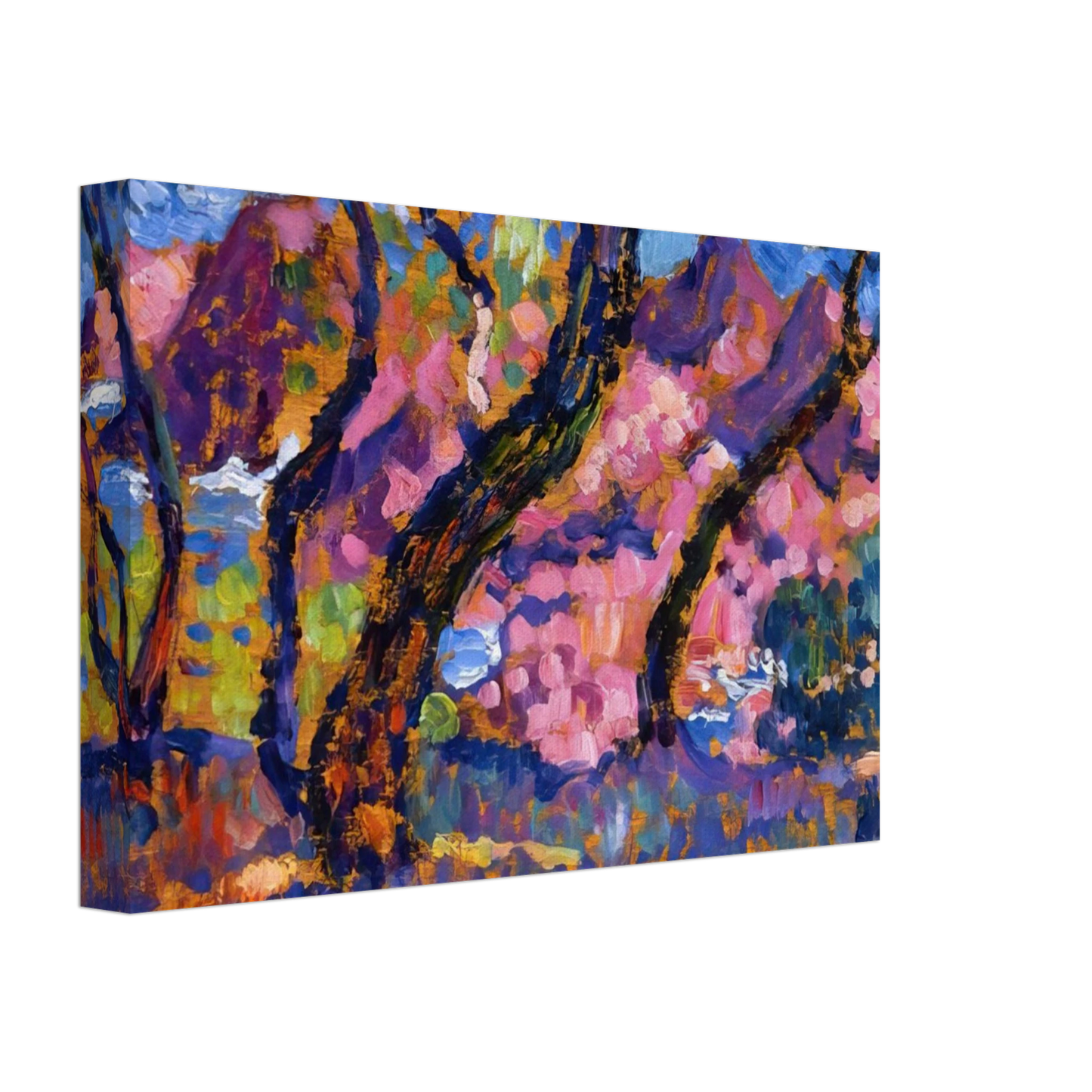 Theo van Rysselberghe - IN THE SHADE OF THE PINES STUDY 1905 Canvas - 70x100 cm / 28x40 inches-canvas