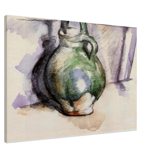 Paul Cezanne - The Green Pitcher Canvas - 20x30 cm / 8x12 inches-canvas