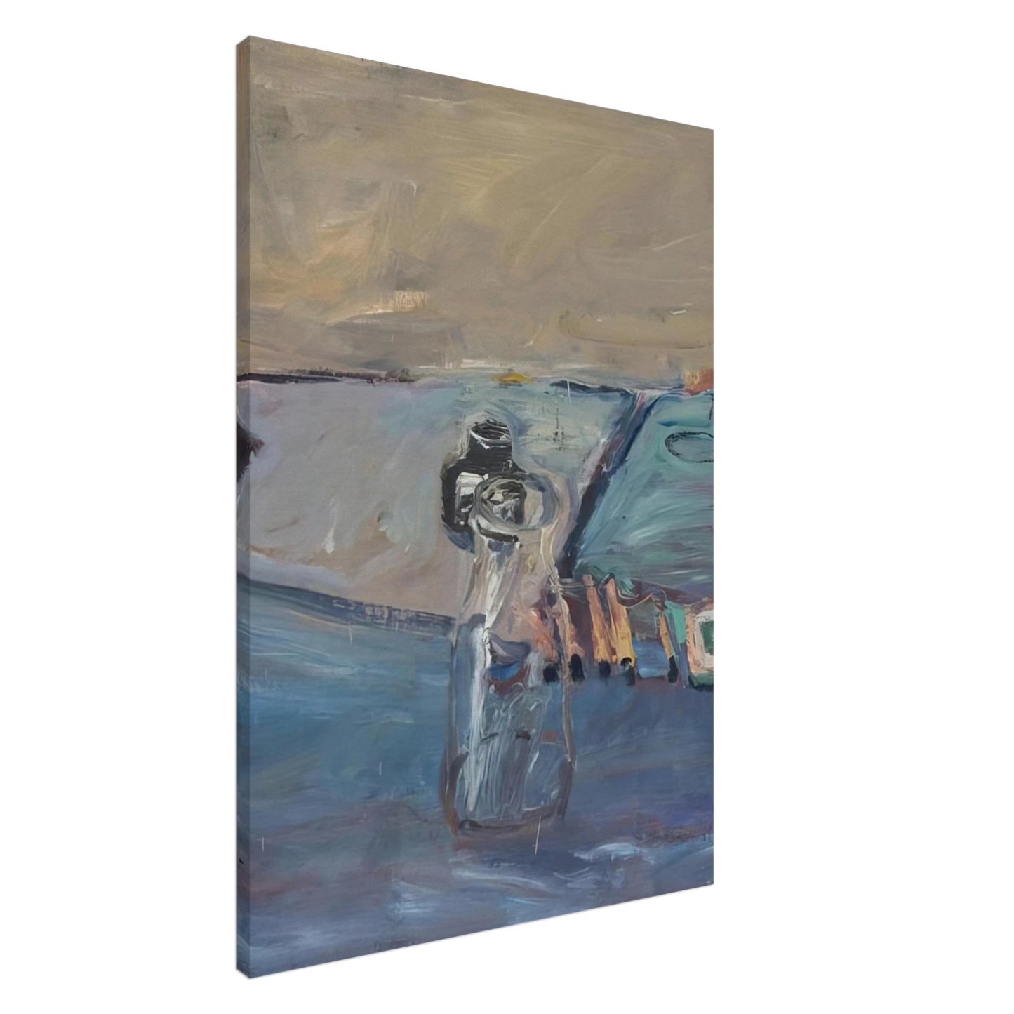 Richard Diebenkorn - Bottles Canvas - 20x30 cm / 8x12 inches-canvas