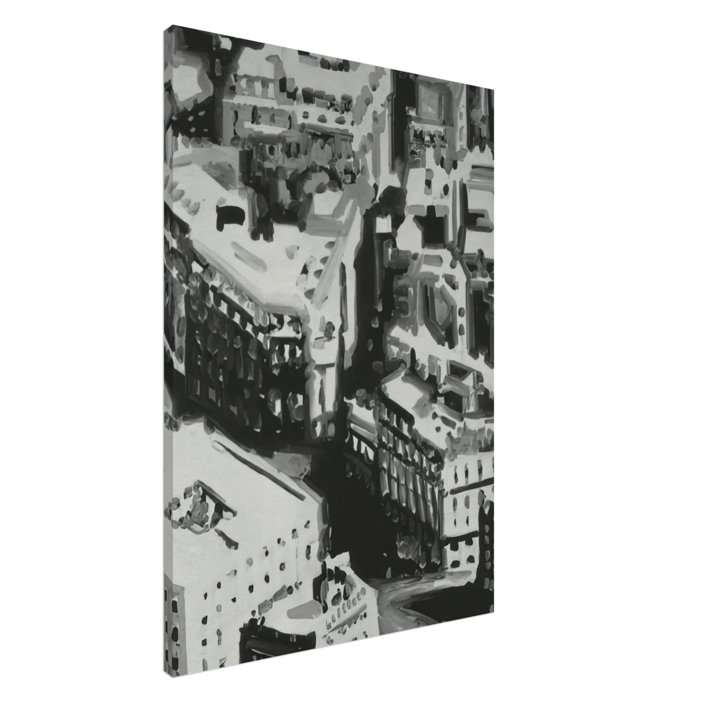 Gerhard Richter - TOWNSCAPE P1 1968 Canvas - 20x30 cm / 8x12 inches-canvas
