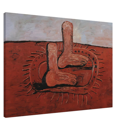 Philip Guston - TWO FAT FEET Canvas - 20x30 cm / 8x12 inches-canvas