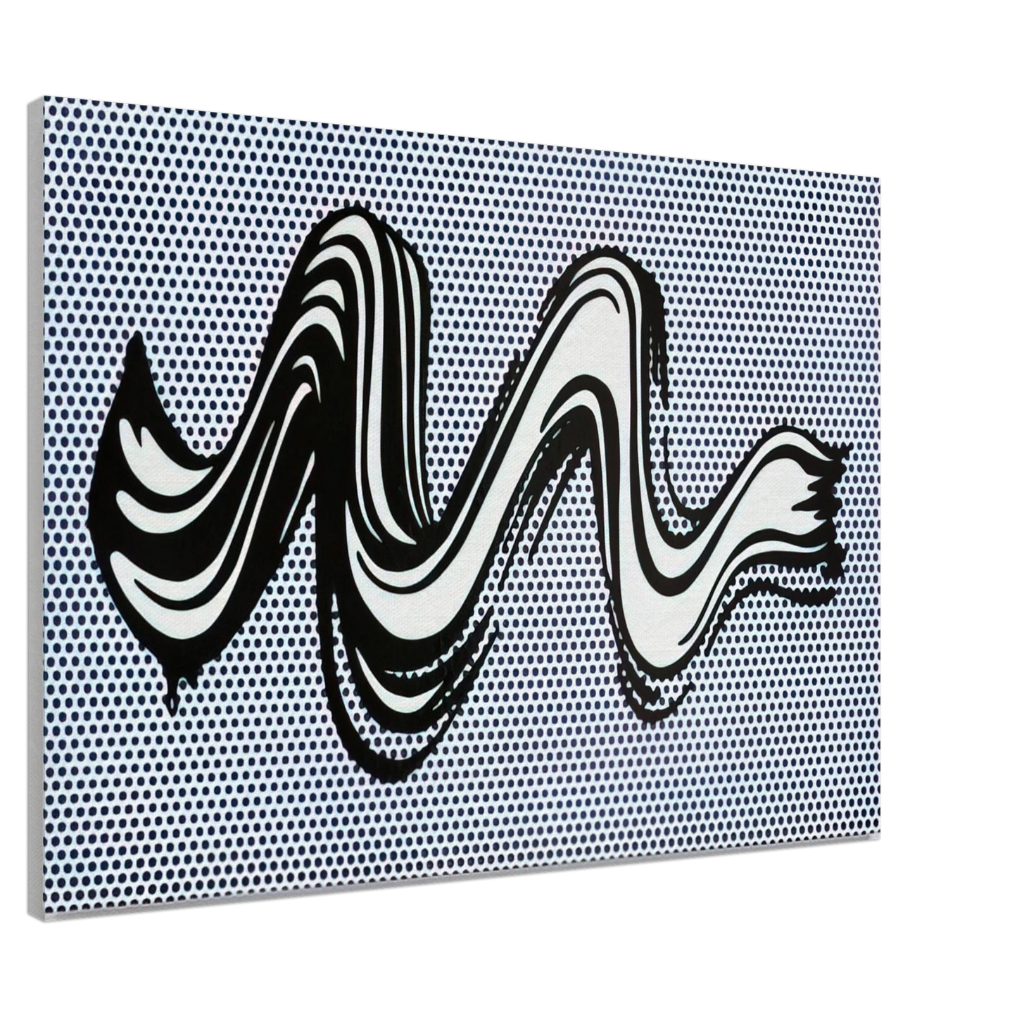 Roy Lichtenstein - BRUSHSTROKE 1965 Canvas - 20x30 cm / 8x12 inches-canvas