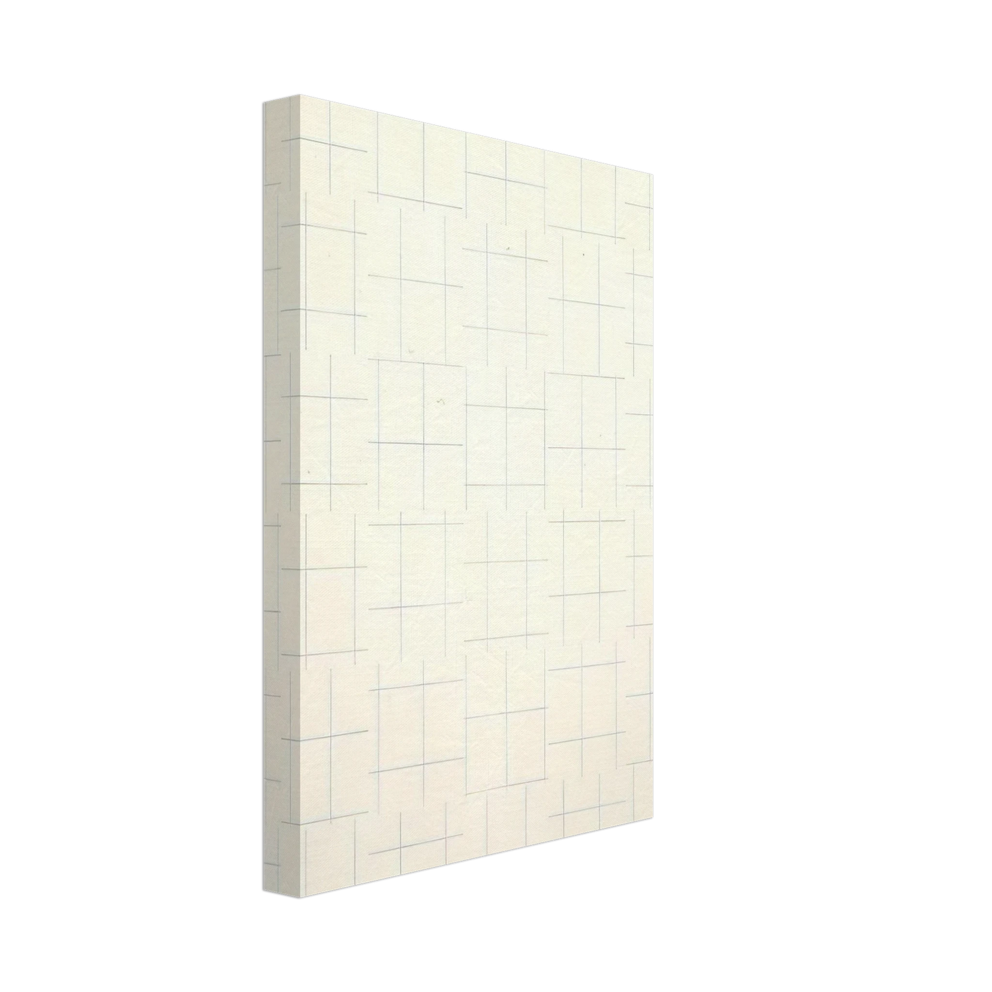 Francois Morellet - Two Warps and Wefts of Short Lines 0Â° 90Â° - 1956 Canvas - 40x60 cm / 16x24 inches-canvas