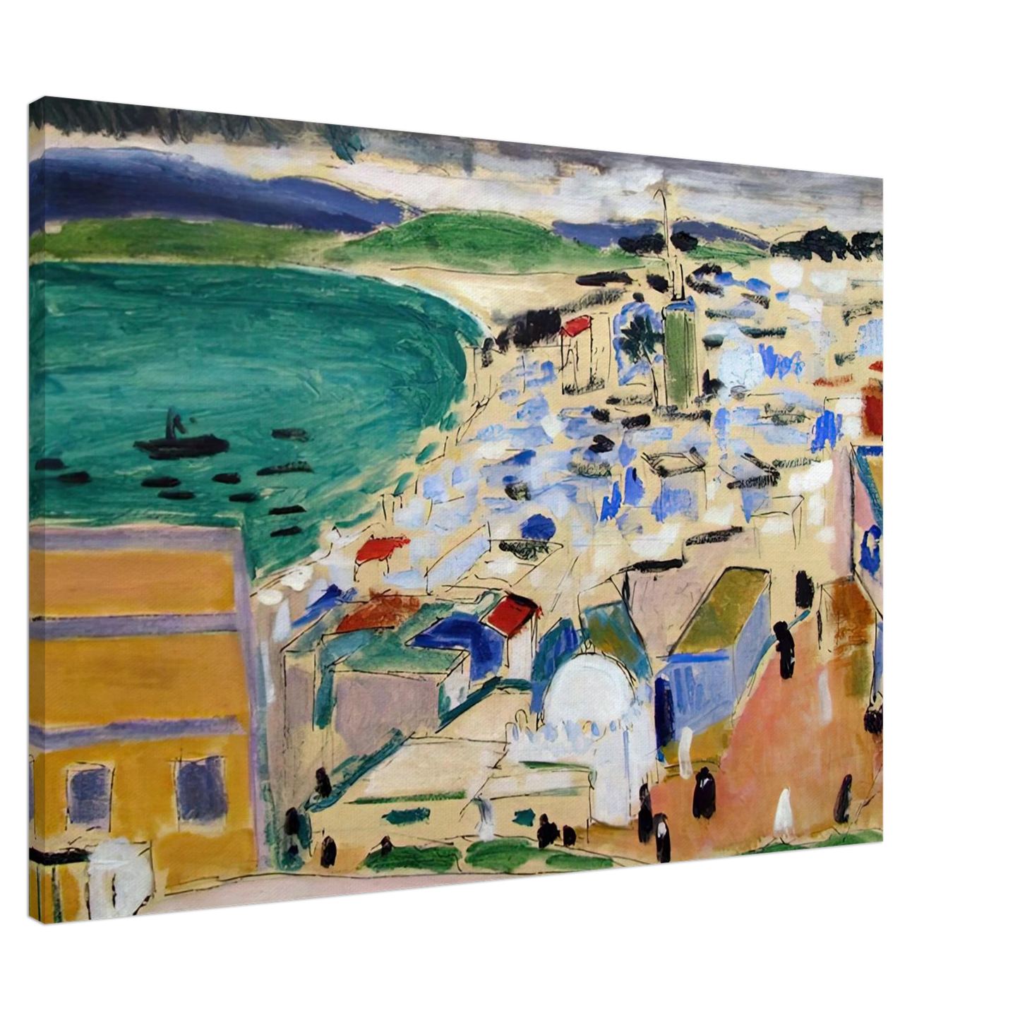 Henri Matisse - THE BAY OF TANGIER 1912 Canvas - 20x30 cm / 8x12 inches-canvas