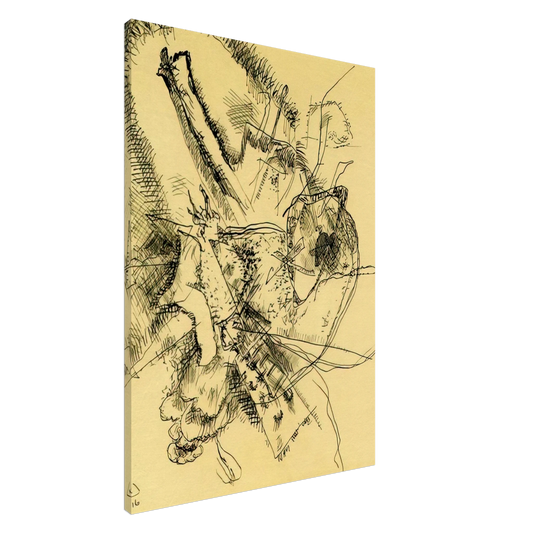 Wassily Kandinsky - DRAWING FOR ETCHING II 1916 Canvas - 20x30 cm / 8x12 inches-canvas
