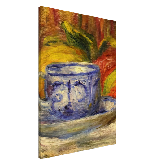 Pierre-Auguste Renoir - Cup and Fruit Canvas - 20x30 cm / 8x12 inches-canvas