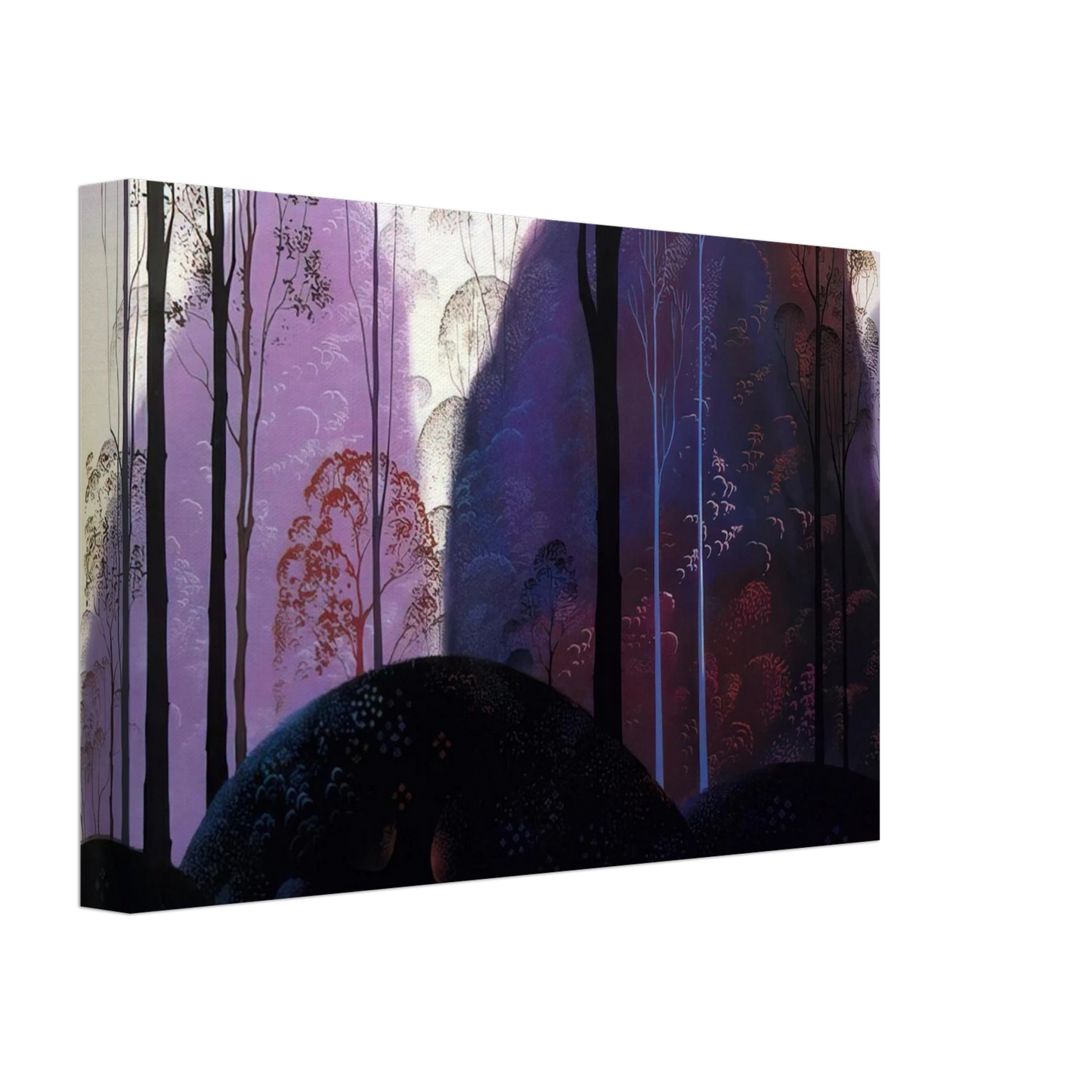 Eyvind Earle - Mauve Redand Purple Canvas - 70x100 cm / 28x40 inches-canvas