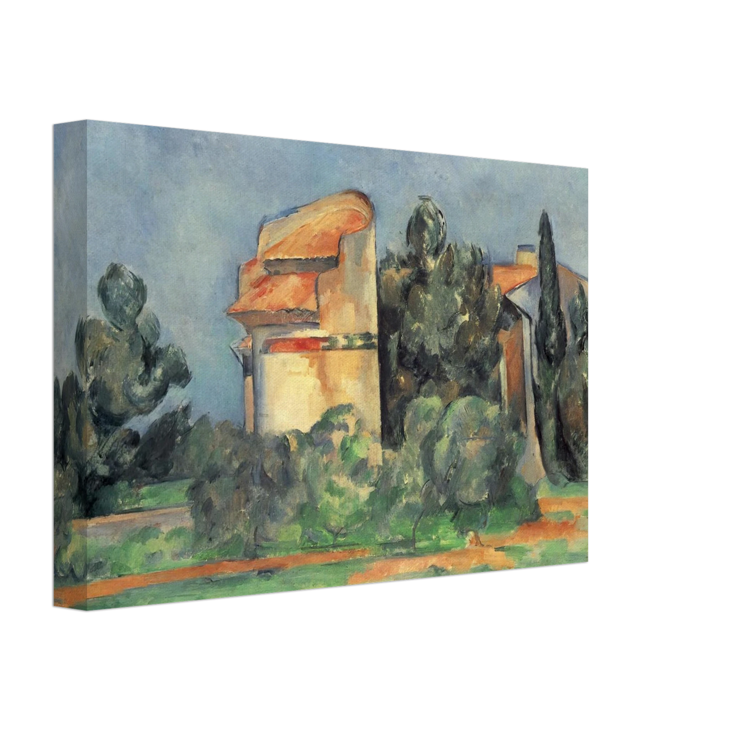Paul Cezanne - The Pigeon Tower At Bellevue Canvas - 70x100 cm / 28x40 inches-canvas