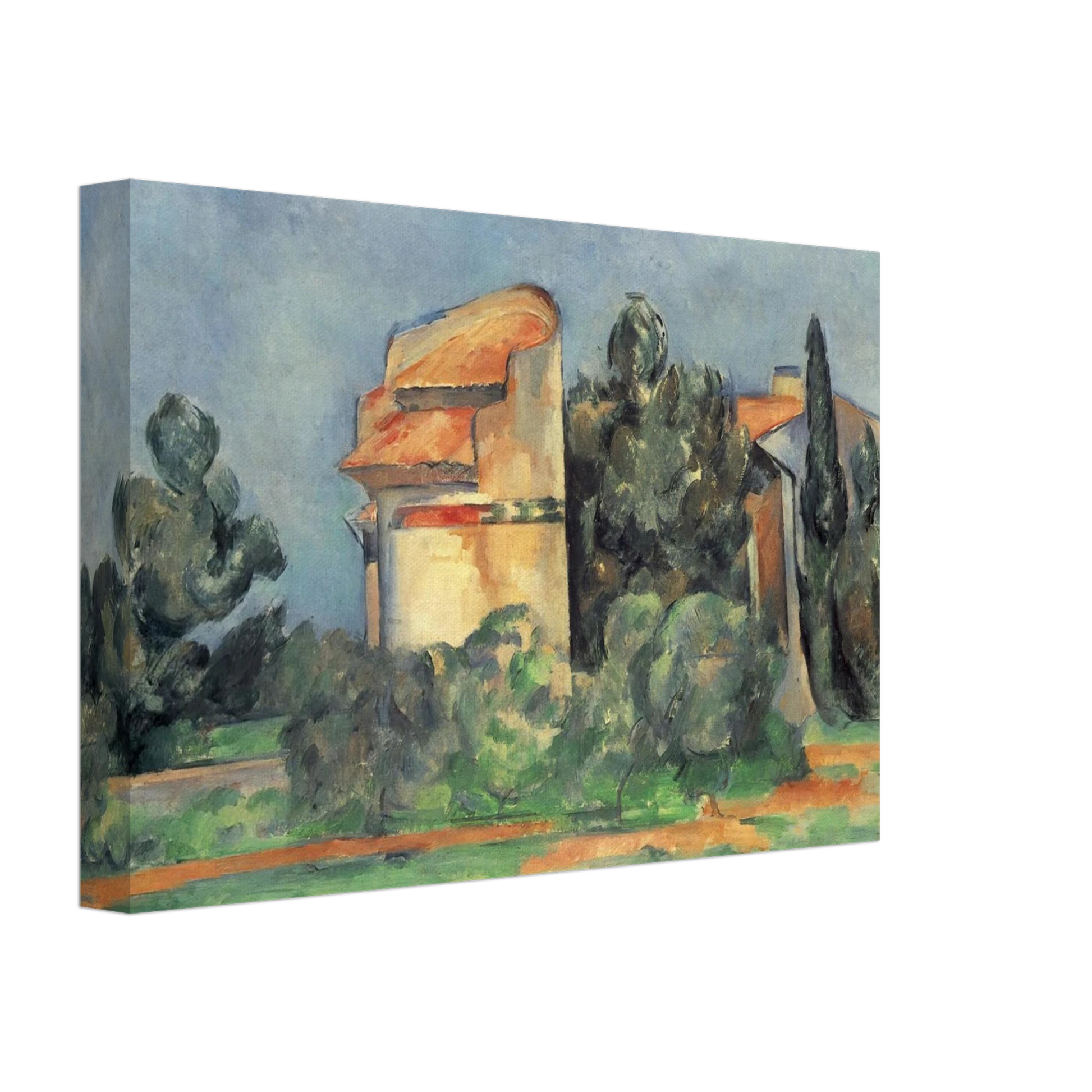Paul Cezanne - The Pigeon Tower At Bellevue Canvas - 70x100 cm / 28x40 inches-canvas