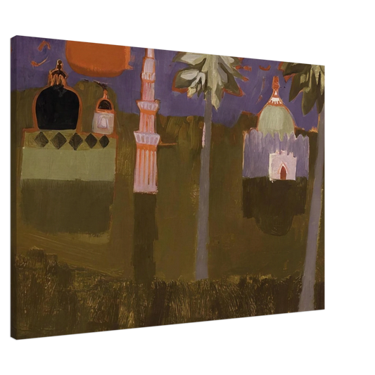 Mary Fedden - Minorets - 1968 Canvas - 20x30 cm / 8x12 inches-canvas