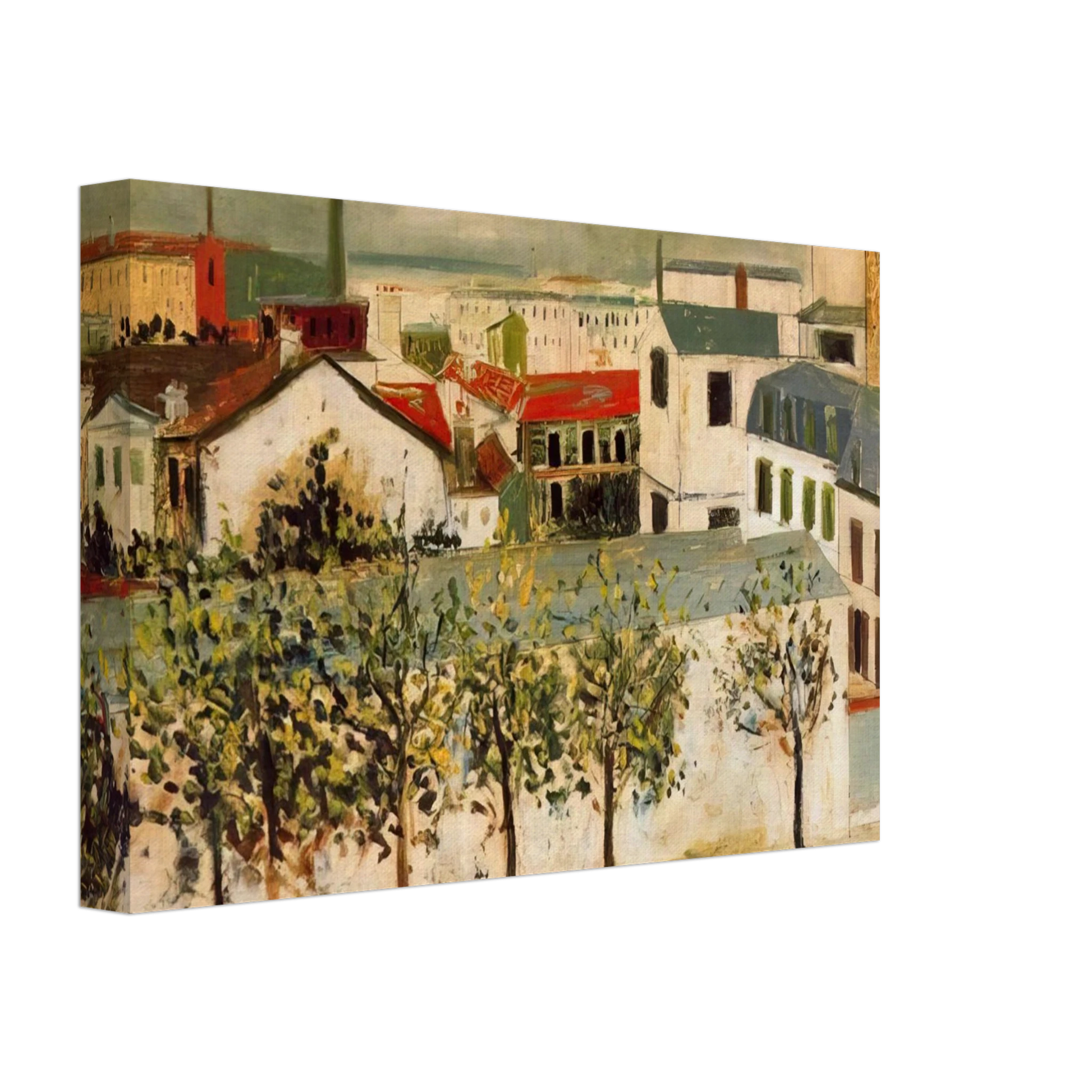 Maurice Utrillo - PARIS SUBURBS Canvas - 70x100 cm / 28x40 inches-canvas