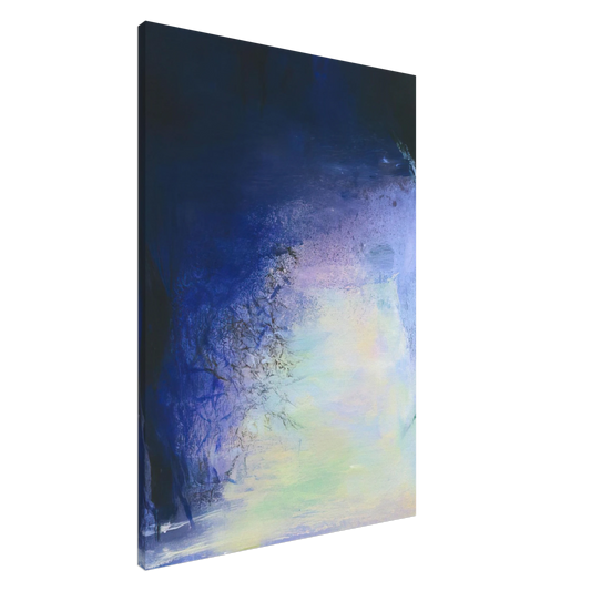 Zao Wou-Ki - AFTER THE ECLIPSE 11 AUGUST 99 1999 Canvas - 20x30 cm / 8x12 inches-canvas