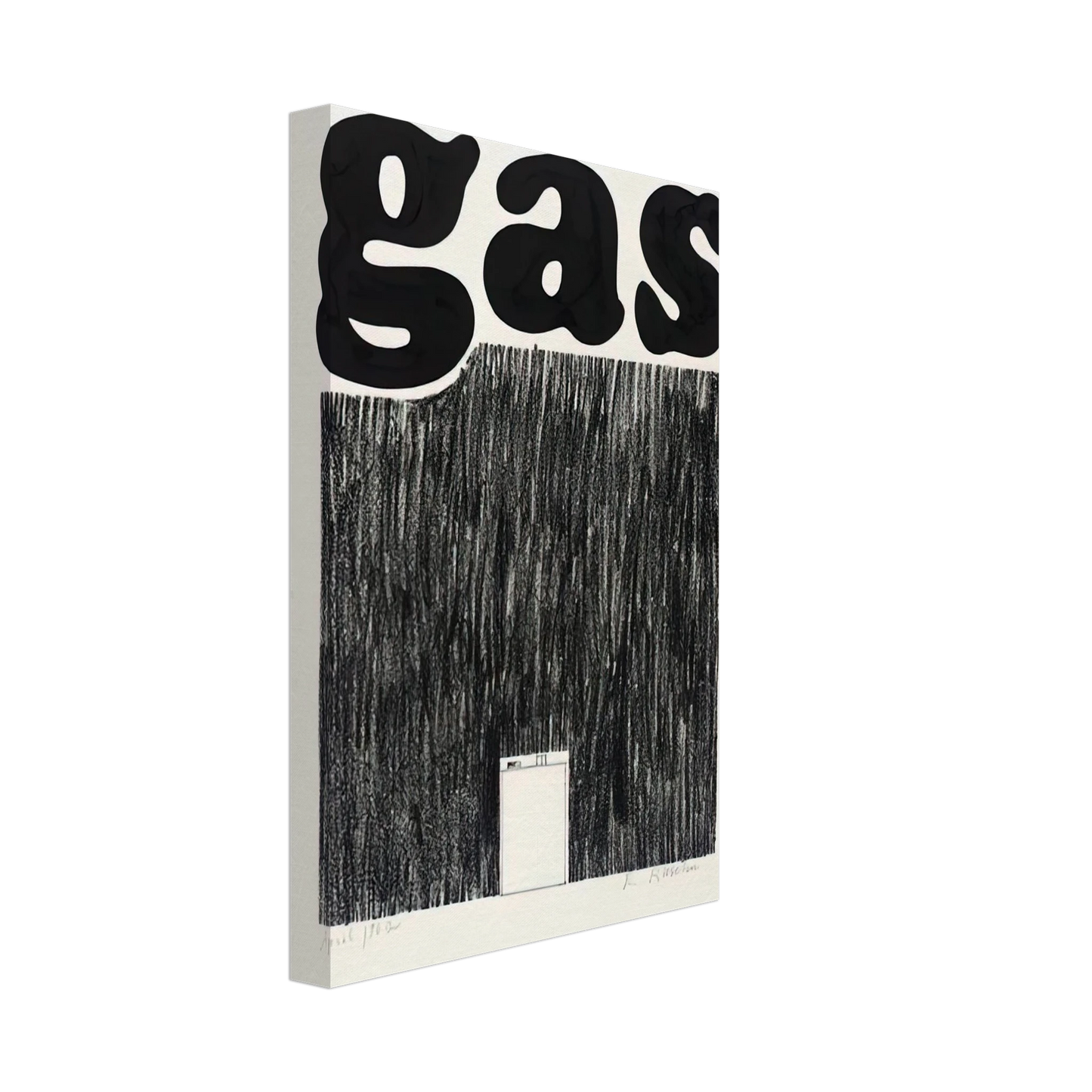 Edward Ruscha - GAS 1962 Canvas - 70x100 cm / 28x40 inches-canvas
