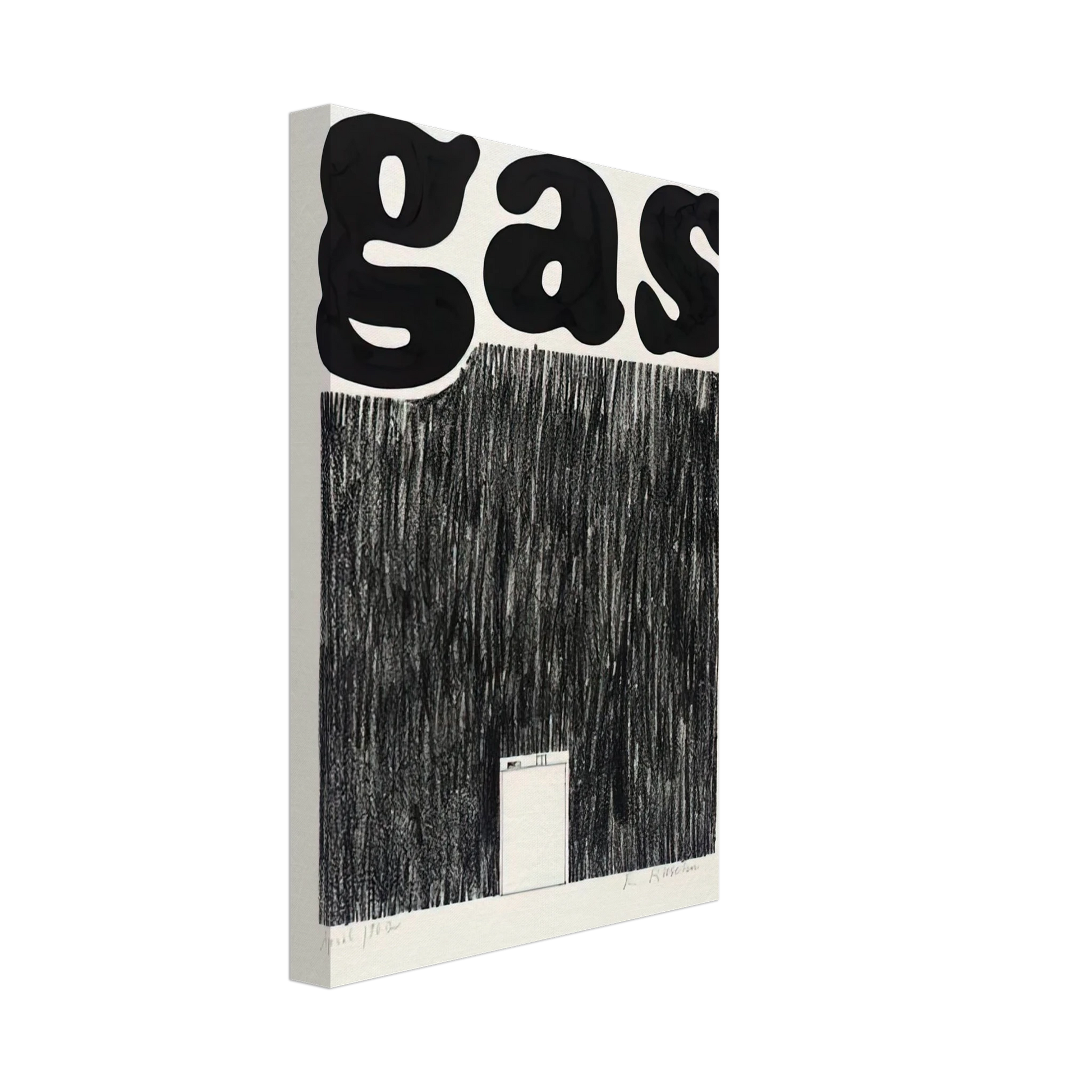 Edward Ruscha - GAS 1962 Canvas - 70x100 cm / 28x40 inches-canvas