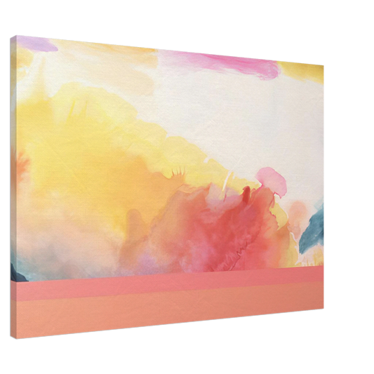 Ronnie Landfield - Sailing to India, - 1970 Canvas - 20x30 cm / 8x12 inches-canvas