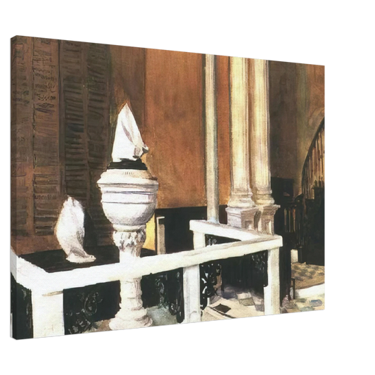Edward Hopper - Baptistry of St. John s Canvas - 20x30 cm / 8x12 inches-canvas