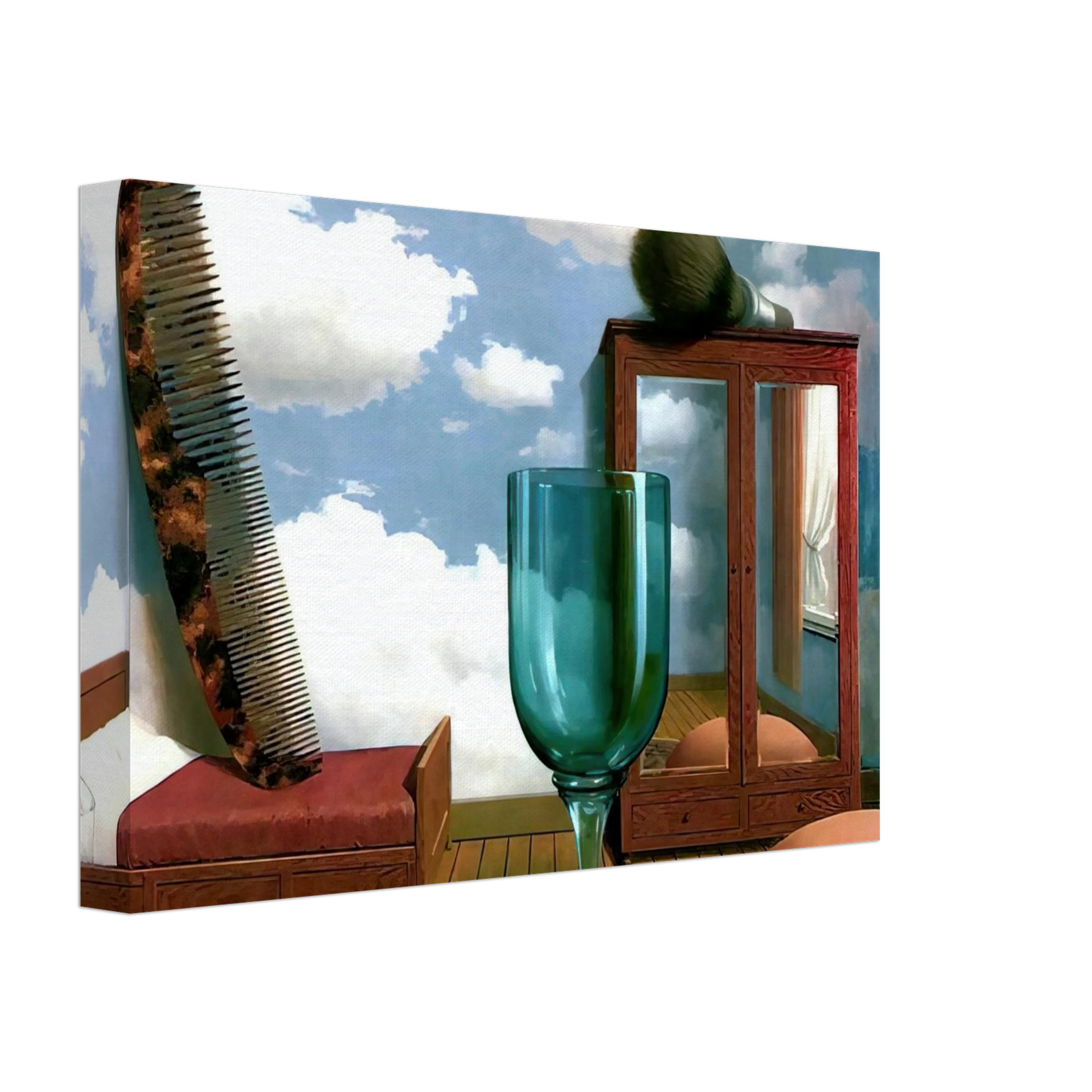 Rene Magritte - PERSONAL VALUES 1952 Canvas - 40x60 cm / 16x24 inches-canvas