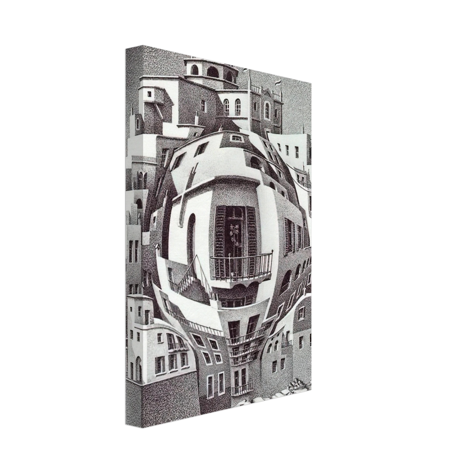 MC Escher - BALCONY Canvas - 40x60 cm / 16x24 inches-canvas