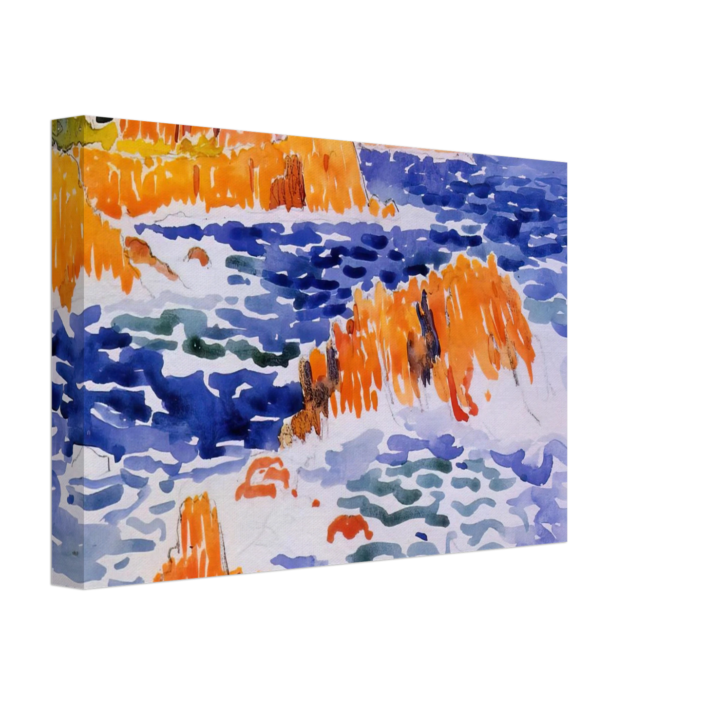 Henri-Edmond Cross - Rocks at Trayas Canvas - 40x60 cm / 16x24 inches-canvas