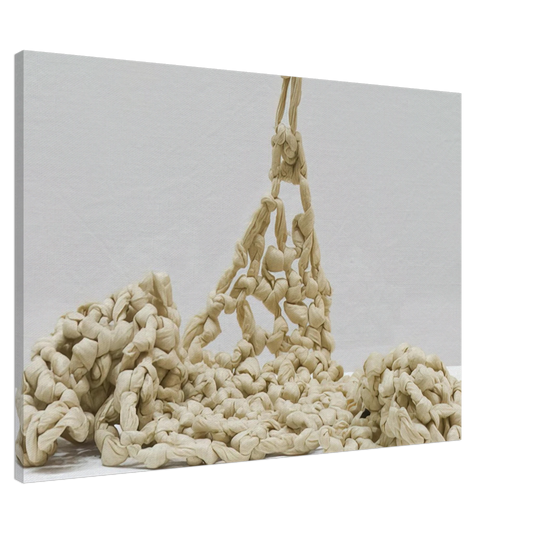 Mira Schendel - Untitled from Droguinhas - 1966 Canvas - 20x30 cm / 8x12 inches-canvas