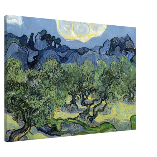 Vincent van Gogh - The Alpilles with Olive Trees in the Foreground Canvas - 20x30 cm / 8x12 inches-canvas