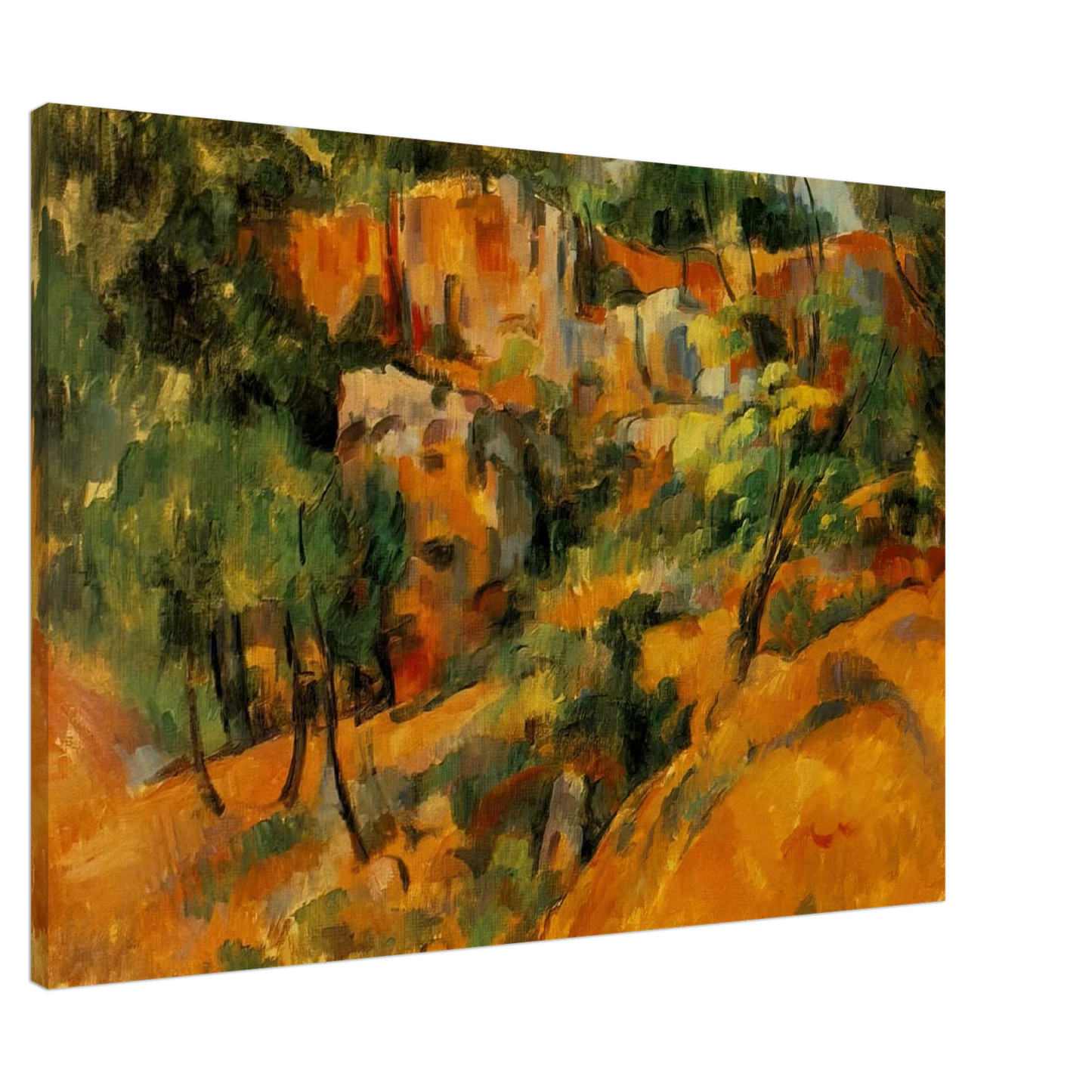 Paul Cezanne - Corner of Quarry Canvas - 20x30 cm / 8x12 inches-canvas
