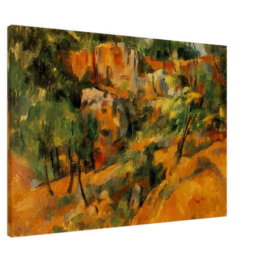 Paul Cezanne - Corner of Quarry Canvas - 20x30 cm / 8x12 inches-canvas